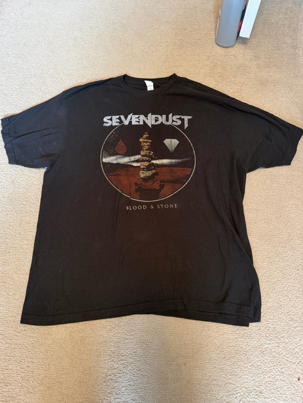 Tultex Black SevenDust 'Blood & Stone' Graphic Tee